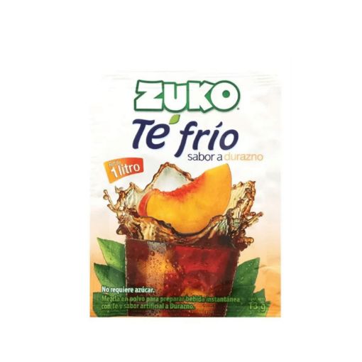 Imagen de BEBIDA ZUKO EN POLVO TÉ FRÍO DURAZNO  13.00 G