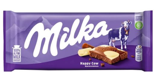 Imagen de CHOCOLATE MILKA HAPPY COW LECHE 90 G