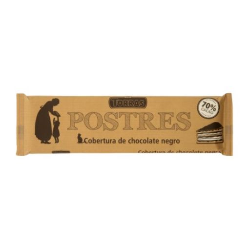 Imagen de COBERTURA DE CHOCOLATE FONDANT TORRAS POSTRES 70% CACAO 250 G