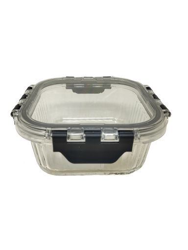 Imagen de RECIPIENTE WIND ROSE PARA ALIMENTOS  DE VIDRIO CUADRADO 500 ML #N24-03965 1 UND