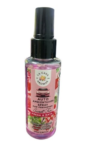 Imagen de AROMATIZANTE LA CASA DE LOS AROMAS FRESA & NATA EN SPRAY 100 ML