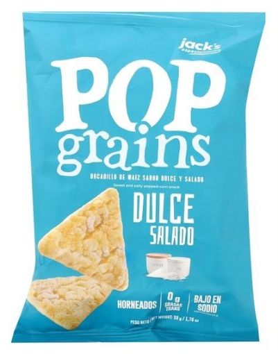 Imagen de BOCADILLO DE MAÍZ JACK'S POP GRAINS DULCE Y SALADO 50.00 G