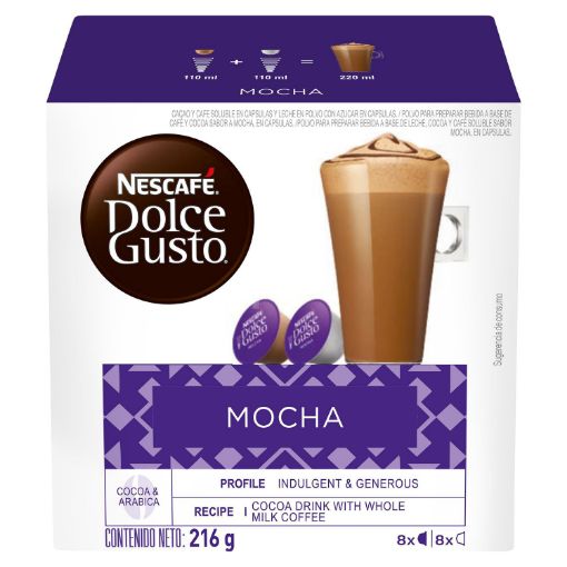 Imagen de CÁPSULAS CAFÉ NESCAFÉ DOLCE GUSTO MOCHA  216.00 G