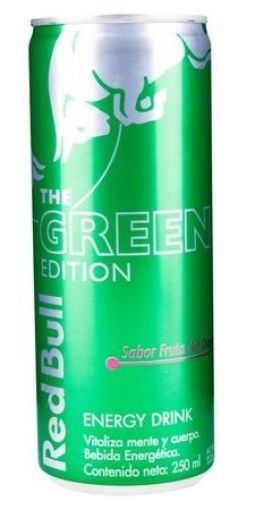 Imagen de BEBIDA RED BULL ENERGÉTICA THE GREEN EDITION LATA  250.00 ML
