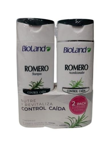 Imagen de OFERTA BIOLAND -SHAMPOO ROMERO 400 ML+ACONDICIONADOR ROMERO 400 ML 