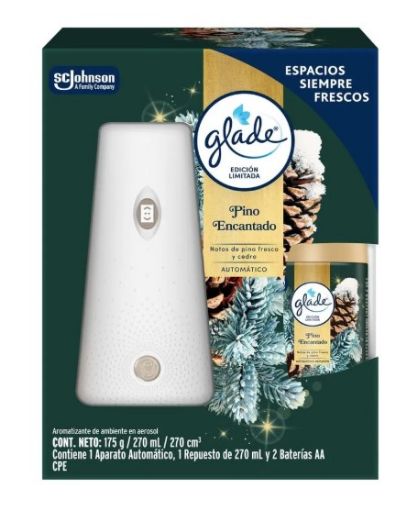 Imagen de DIFUSOR Y REPUESTO AROMATIZANTE GLADE PINO ENCANTADO 270 ML 