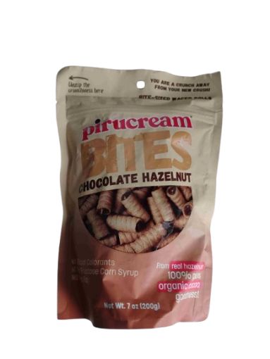 Imagen de BARQUILLOS PIRUCREAM RELLENOS DE CHOCOLATE Y AVELLANA 200.00 G