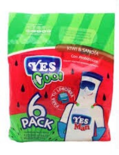 Imagen de YOGURT LÍQUIDO YES COOL KIWI SANDÍA DOY PACK 6 UND 690.00 G
