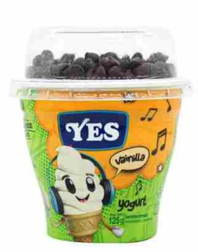 Imagen de YOGURT  YES VAINILLA  CON TOPPING  SABOR CHOCOLATE 125.00 G