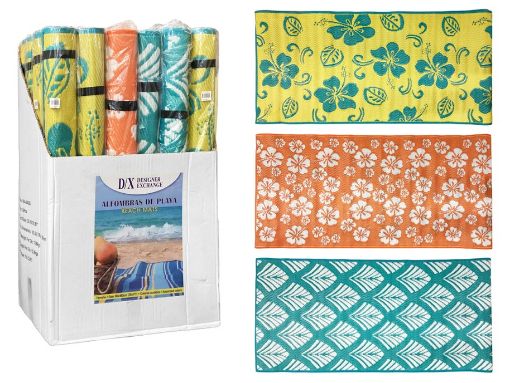 Imagen de PETATE DE PLAYA DESIGNER EXCHANFE 90X180 CM 1 UND