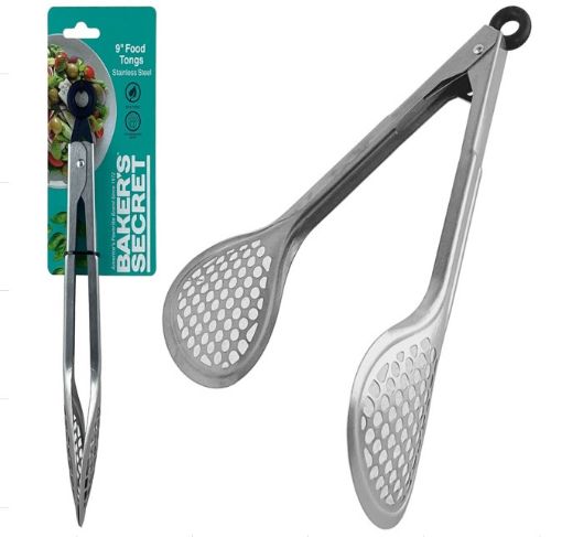 Imagen de TENAZAS BAKERS SECRET PARA COCINA 22.8 CM 1 UND