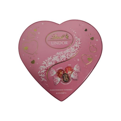 Imagen de CHOCOLATE LINDT LINDOR CAJA DE CORAZÓN ASSORTI 160.00 G