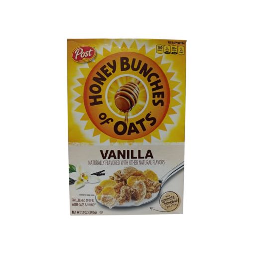 Imagen de CEREAL POST HONEY BUNCHES OF OATS SABOR VAINILLA CAJA 340.00 G