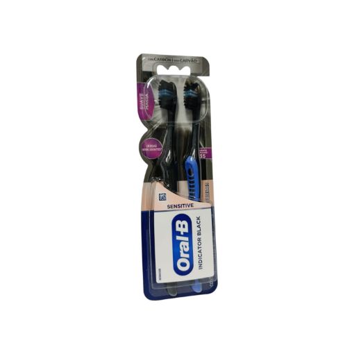 Imagen de CEPILLO DENTAL SUAVE ORAL-B SENSITIVE CON CARBÓN 2.00 UND