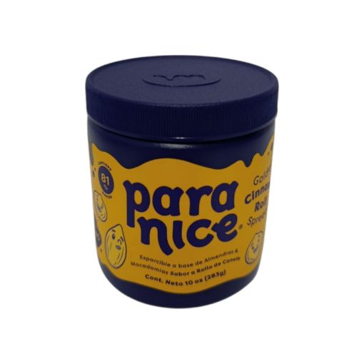 Imagen de MANTEQUILLA PARA NICE DE ALMENDRAS Y MACADAMIA SABOR A ROLLO DE CANELA  283.00 G