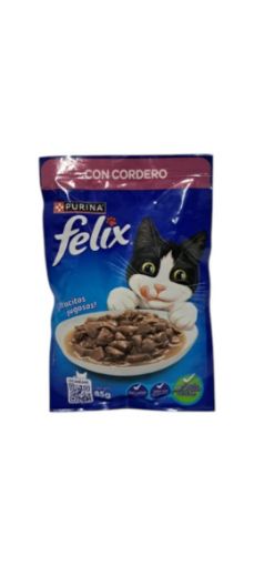 Imagen de ALIMENTO HÚMEDO PARA GATO PURINA FELIX CON CORDERO 85.00 G