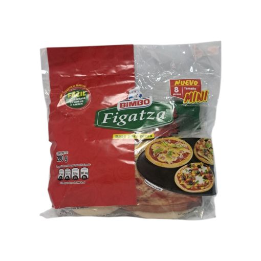 Imagen de BASE PARA PIZZA BIMBO MINI FIGATZA 8 UND 280.00 G