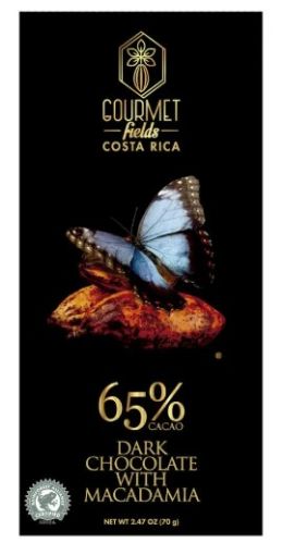 Imagen de CHOCOLATE GOURMET FIELDS 65% CON MACADAMIA  70.00 G