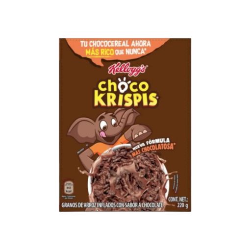 Imagen de CEREAL DE ARROZ KELLOGGS CHOCO KRISPIS SABOR CHOCOLATE CAJA 220 G