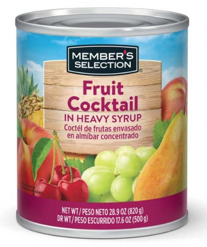 Imagen de COCTEL DE FRUTAS MEMBER'S SELECTION EN ALMIBAR LATA 820 G