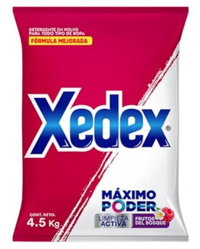 Imagen de DETERGENTE XEDEX EN POLVO MÁXIMO PODER FRUTOS DEL BOSQUE 4500 G