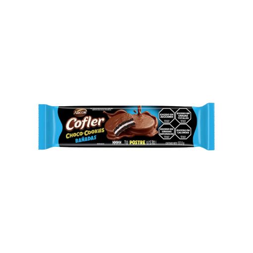 Imagen de GALLETA ARCOR COFLER BAÑADAS EN CHOCOLATE CON RELLENO DE VAINILLA 132.80 G