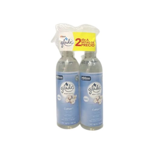 Imagen de OFERTA AROMATIZANTE GLADE AMBIENTE Y TELAS COZY COTTON 230 ML X 2 UND 