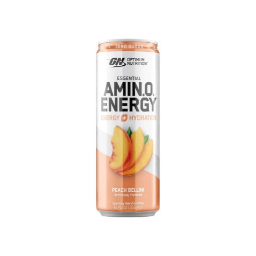 Imagen de BEBIDA ENERGÉTICA ON AMINO ENERGY PEACH BELLINI SIN AZÚCAR LATA  355.00 ML