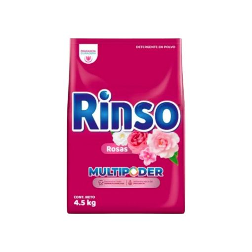 Imagen de DETERGENTE RINSO EN POLVO ROSAS MULTIPODER 4500.00 G