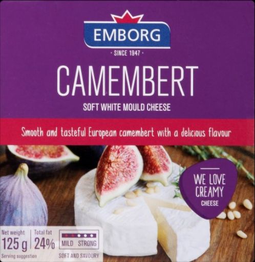 Imagen de QUESO EMBORG CAMEMBERT 125.00 G