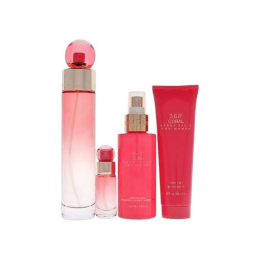 Imagen de SET PERRY ELLIS 360 CORAL PERFUME 100 ML+CREMA CORPORAL 118 ML+GEL DE DUCHA 90 ML+PERFUME DE VIAJE 7,5 ML 