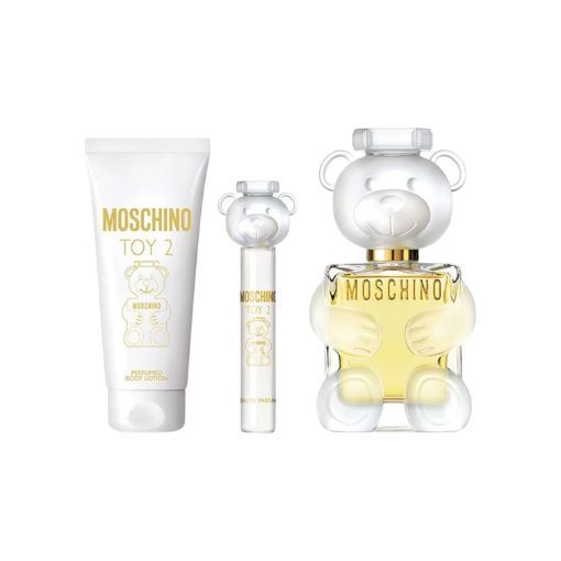 Imagen de SET MOSHINO TOY 2 CREMA CORPORAL 100 ML+PERFUME 100 ML +PERFUME DE VIAJE 10 ML 