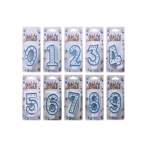 Imagen de VELAS DE CUMPLEAÑOS GLITTER NUMEROS 7 CM #819-40435 1 UND 