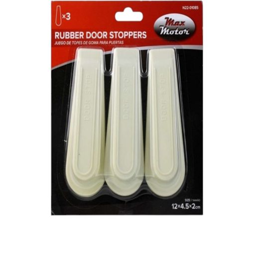 Imagen de TACO DE HULE PARA PUERTA MAX MOTOR 3 PZS 12 X 4.5 CM #964-0108 