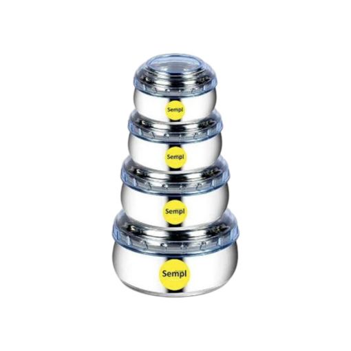 Imagen de CONTENEDOR DE ACERO INOXIDABLE MPJ CON TAPA 2 PZS #76227898 1 UND