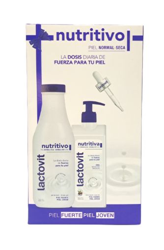 Imagen de OFERTA LACTOVIT NUTRITIVO GEL DE BAÑO 600 ML + LOCIÓN CORPORAL 400 ML 